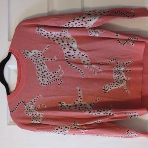 Loft cheetah sweater, size small